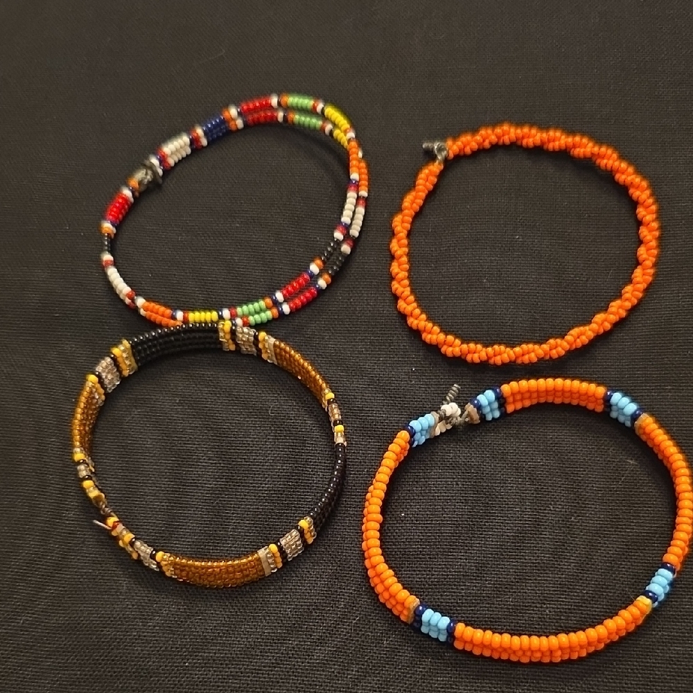 Colorful Beaded Bracelets Set